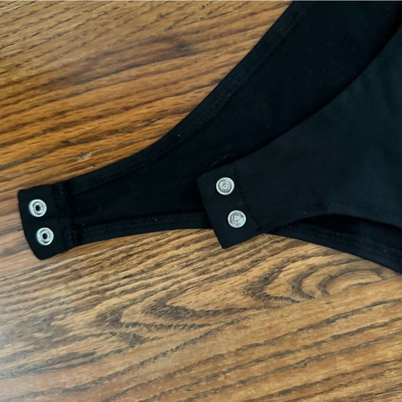 High neck tank bodysuit with thong back black. Like new size small! - Picture 3 of 4